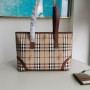 Burberry London Haymarket Check Tote Bag