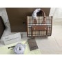 Burberry Mini Freya Tote Beige Brown