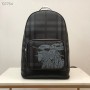 Burberry Rocco London Check Faux Leather Backpack