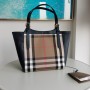 Burberry Small House Check Canterbury Tote Bag Black