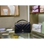 Bvlgari Serpenti Cabochon Agate Bag Calf Leather Black