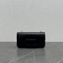 Celine Chain Shoulder Bag Cuir Triomphe Shiny Calfskin Black