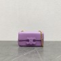 Celine Chain Shoulder Bag Cuir Triomphe Shiny Calfskin Purple