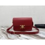 Celine Classique Triomphe Bag Natural Calfskin Red