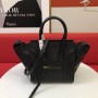 Celine Luggage Drummed Calfskin Bag 30CM Black