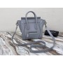 Celine Luggage Nano Handbag Drummed Calfskin 20CM Smoke