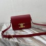 Celine Small Teen Triomphe Bag Shiny Calfskin Red