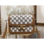Celine Teen Triomphe Bag 22CM Triomphe Canvas Calfskin Brown