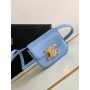 Celine Triomphe Mini Shine Calfskin Bag Blue