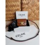 Celine Triomphe Mini Shine Calfskin Bag Brown