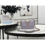 Chanel 19 Handbag 26CM Lambskin Gold-Tone AS1160 Purple