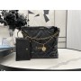 Chanel 22 Bag AS3261 Medium Calfskin Black