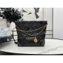 Chanel 22 Bag AS3261 Small Calfskin Black