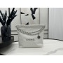 Chanel 22 Bag AS3261 Small Calfskin White