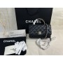 Chanel 2way Shoulder Bag 19cm AP4051 Leather Black