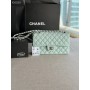 Chanel Classic Handbag A01112 Caviar Skin Light Green