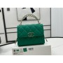 Chanel Kelly Chain Clutch Grained Shiny Calfskin AP3237 Green