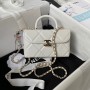 Chanel Mini Box Bag AS4469 Calfskin White
