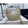 Chanel MIni Chain Clutch AP3232 Lambskin & Shiny Light Gold Metal Beige