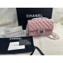 Chanel Mini Flap Bag Lambskin Gold Chain AS5219 Pink