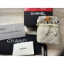 Chanel Mini Vanity Bag with Top Handle Lambskin White