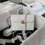 Chanel Small Box Bag AS4470 Calfskin White