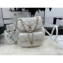 Chanel Small Duma Backpack Lambskin AS2908 White