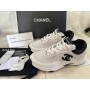 Chanel Women Sneaker CC Logo White Black