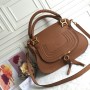Chloé Marcie Double Carry Bag Brown