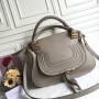 Chloé Marcie Double Carry Bag Grey