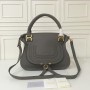 Chloé Marcie Double Carry Bag Dark Grey