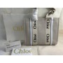 Chloé Woody Linen Tote Bag White