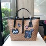 Coach 31160 Disney Signature Multi Patches Market Tote Bag