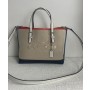 Coach Mollie Tote 25 Colorblock Beige