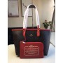 Coach Reversible City Tote In Signature Canvas Bag Black Red