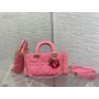 Dior Lady D-joy Bag Denim 26Cm Pink
