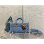 Dior Lady D-joy Bag Denim 26CM Blue