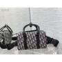 Dior Lingot 26 Bag Beige and Black Dior Oblique Jacquard