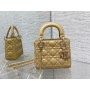 Dior Mini Lady Dior Bag Cannage Lambskin Khaki