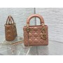 Dior Mini Lady Dior Bag Cannage Lambskin Pink