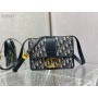 Dior Medium 30 Montaigne 24CM Bag Blue Dior Oblique Jacquard