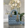 Dior Small Lady Dior Bag Blue Cannage Lambskin