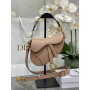 Dior Small Saddle Bag Grained Calfskin Caramel