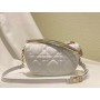 Dior Vibe Hobo Bag Cannage Leather White