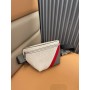 Fendi Diagonal Belt Bag Multicolor Leather Belt Bag White Grey
