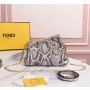 Fendi First Small Grey Python Leather Bag