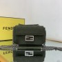 Fendi Iconic Baguette Jacquard FF Bag Army Green