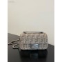 Fendi Iconic Baguette Jacquard FF Bag Gray