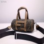 Fendi Mini Brown FF Fabric Bag