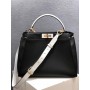 Fendi Peekaboo Iconic Bag with Strap Black White